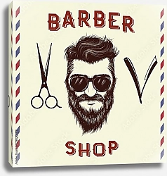 Постер Барбершоп, мужская парикмахерская