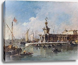 Постер Гварди Франческо (Francesco Guardi) Венеция - Пунта делла Догана