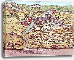 Постер Хогенберг Франц (карты) The Siege of St. Quentin, 27th July 1557