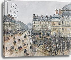 Постер Писсарро Камиль (Camille Pissarro) Place du Théâtre Français, Paris: Rain, 1898