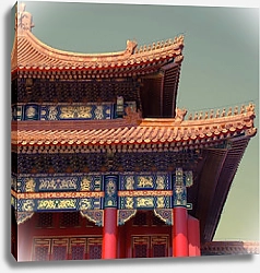 Постер Китай, Пекин. Древняя китайская пагода