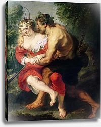 Постер Рубенс Петер (Pieter Paul Rubens) Scene of Love or, The Gallant Conversation