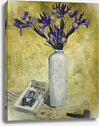 Постер Вуд Кристофер Irises in a Tall Vase, 1928