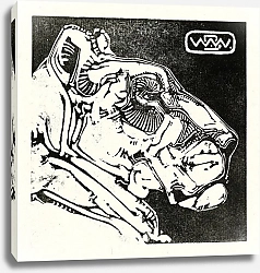 Постер Виринк Бернард Виллем Kop van een leeuwin