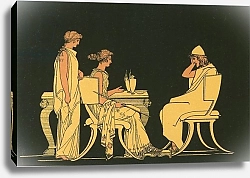 Постер Флексман Джон Ulysses at the table of Circe
