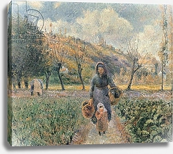 Постер Писсарро Камиль (Camille Pissarro) In the Garden