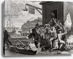 Постер Хогарт Вильям (последователи) France, engraved by C. Armstrong, from 'The Works of Hogarth', published 1833