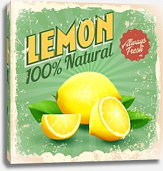 Постер Лимон, ретро-плакат
