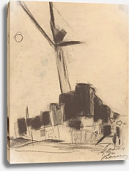 Постер Палугяй Золо Construction Site with a Tall Crane in Paris