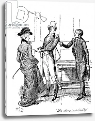 Постер Томсон Хью (грав) 'The obsequious civility', illustration from 'Pride and Prejudice' by Jane Austen