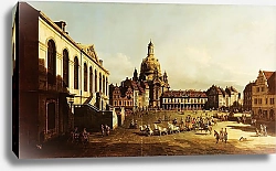 Постер Беллотто Бернардо Площадь Нового рынка в Дрездене