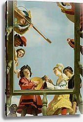 Постер Хонтхорст Геррит Musical Group on a Balcony, 1622