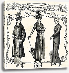 Постер Ретро женская мода
