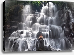 Постер Медитация у водопада