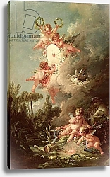Постер Буше Франсуа (Francois Boucher) Cupid's Target, from 'Les Amours des Dieux', 1758