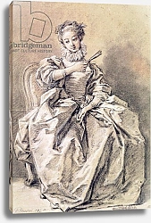 Постер Буше Франсуа (Francois Boucher) Woman in Spanish Costume