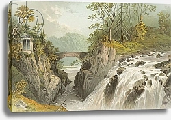 Постер Школа: Английская 19в. The Hermitage & Falls of the Bruar - Near Dunkeld