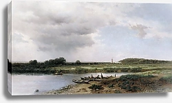 Постер Каменев Лев Вид на реку Казанку. 1875