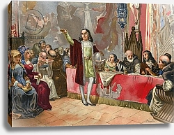 Постер Планелла Коромина Хосе Columbus before the Junta of Salamanca