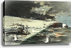 Постер Школа: Английская 20в. Russian outrage on the Hull fishing fleet, 22 October 1904