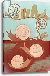 Постер Мур Меган (совр) Snails & Fern, 2014,