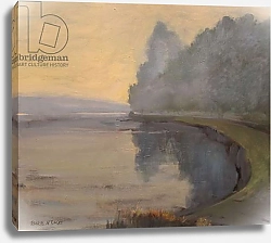 Постер Райт Дженнифер (совр) Batson Creek Salcombe , early morning , oil on canvas , 2016