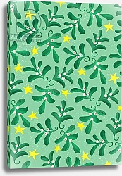 Постер Рудайя Руна (совр) Green Christmas pattern, 2016
