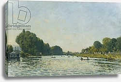Постер Сислей Альфред (Alfred Sisley) The Seine at Bougival; La Seine a Bougival, 1872