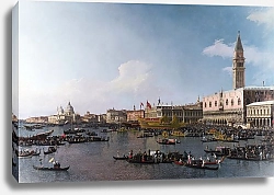 Постер Каналетто (Giovanni Antonio Canal) Венеция - Акватория Сан Марко в День Вознесения
