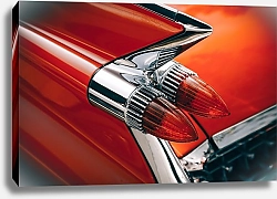 Постер Фара красного автомобиля