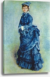 Постер Ренуар Пьер (Pierre-Auguste Renoir) Парижанка (Дама в голубом)