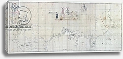 Постер Школа: Немецкая 18в. Map of Siberia, 1729