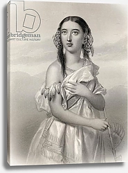 Постер Стаал Пьер (грав) Pocahontas illustration from 'World Noted Women' by Mary Cowden Clarke, 1858