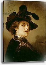 Постер Рембрандт (Rembrandt) Self Portrait in Fancy Dress, 1635-36