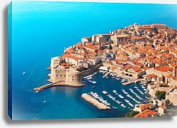 Постер Хорватия, Дубровник. Вид с птичьего полета