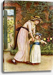 Постер Гриневей Кейт 'Two girls in a garden',  by Kate Greenaway