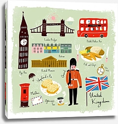 Постер Великобритания, рисунок 2