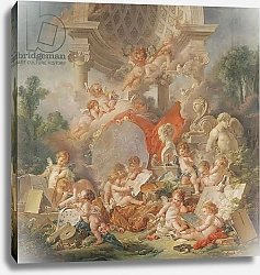 Постер Буше Франсуа (Francois Boucher) The Meeting of the Arts or The Geniuses of the Arts, 1761