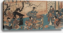 Постер Тоёкуни Утагава Preparing for the Spring Poetry Reading