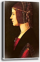 Постер Леонардо да Винчи (Leonardo da Vinci) Портрет дамы (Беатриче д'Эсте?)