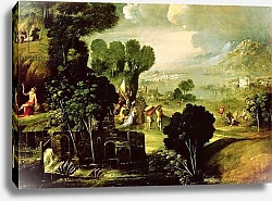Постер Досси Доссо Landscape with Saints, 1520-30