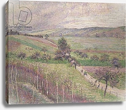 Постер Писсарро Люсьен The Thierceville Road, Early Spring, 1893