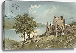 Постер Школа: Английская 19в. Urquhart Castle - Loch Ness
