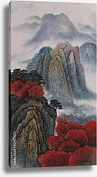 Постер Осень в китайских горах