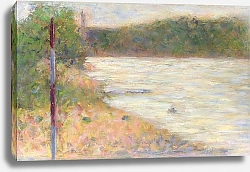 Постер Сера Жорж-Пьер (Georges Seurat) Берег реки (Сена)