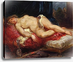 Постер Делакруа Эжен (Eugene Delacroix) Odalisque, c.1825