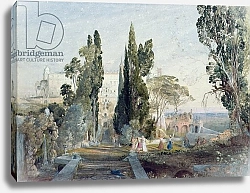 Постер Палмер Самуэль The Villa d'Este, 19th century