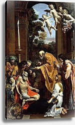 Постер Доменикино The Last Sacrament of St. Jerome, 1614