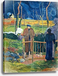 Постер Гоген Поль (Paul Gauguin) Bonjour, Monsieur Gauguin, 1889