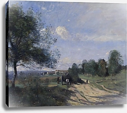 Постер Коро Жан (Jean-Baptiste Corot) Телега